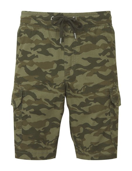 WOM-WB906-Mens Camo Cargo Utility Shorts 2